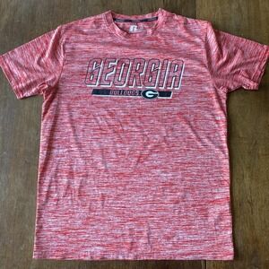 Georgia Bulldogs‎ Shirt Men L Red Space Dri Performance DRI-FIT Short Sleeve